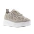 Yolera - Pattern bézs női sneaker
