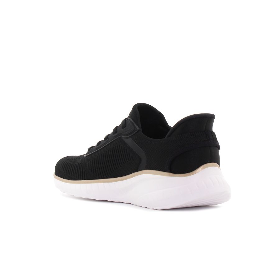 Skechers - Slip-Ins Bobs Squad Chaos Current Muse fekete női fitnesz cipő -117497-BKGD