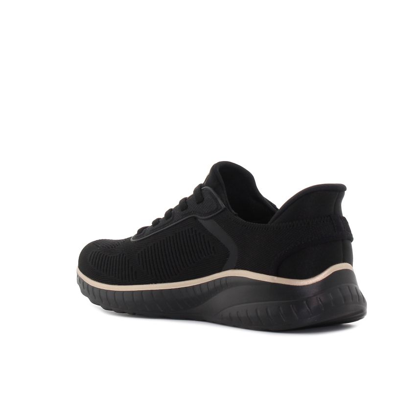 Skechers - Slip-Ins Bobs Squad Chaos Current Muse fekete női fitnesz cipő -117497-BKRG