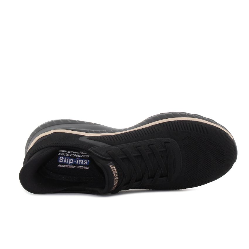 Skechers - Slip-Ins Bobs Squad Chaos Current Muse fekete női fitnesz cipő -117497-BKRG