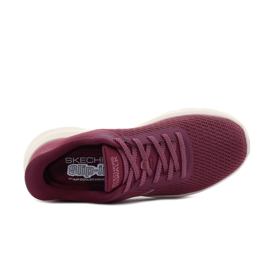 Skechers - GO Walk Flex Carla vörös női sneaker -125516-BURG
