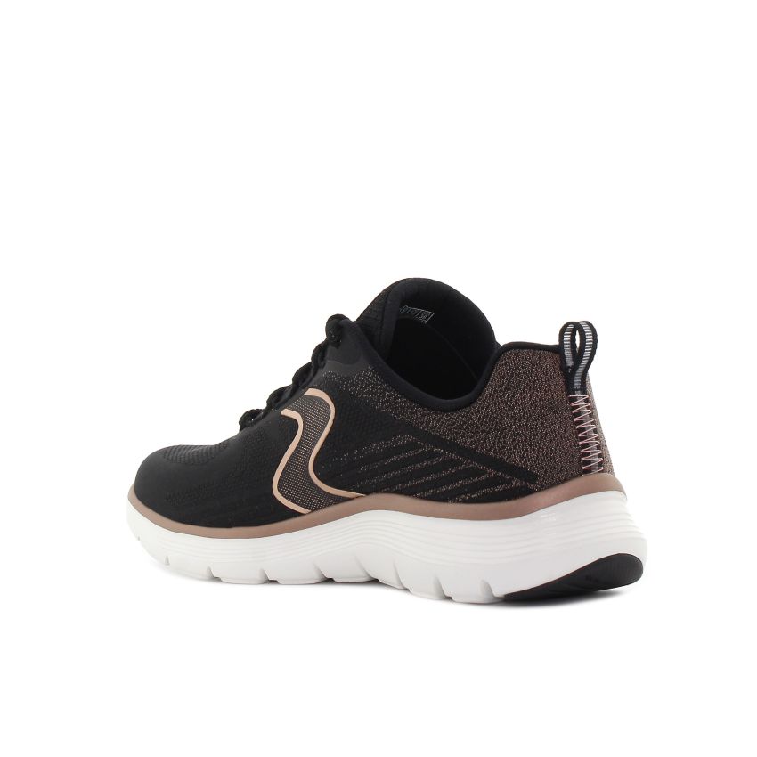 Skechers - Flex Appeal 5.0 Luxe Glow fekete női fitnesz cipő