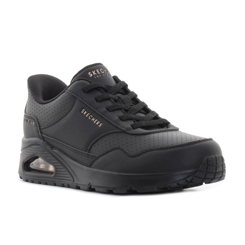 Skechers - Slip-Ins Uno Banksia Luxe fekete női sneaker