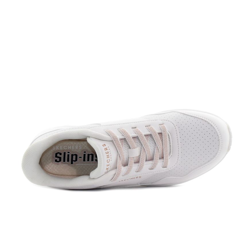 Skechers - Slip-Ins Uno Banksia Luxe fehér női sneaker