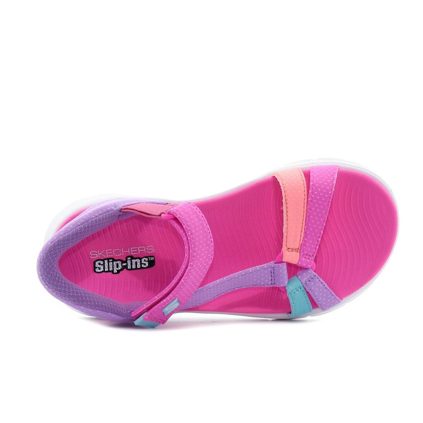 Skechers - Slip-Ins GO Walk Flex Sandal Lots Of Sole rózsaszín lány szandál
