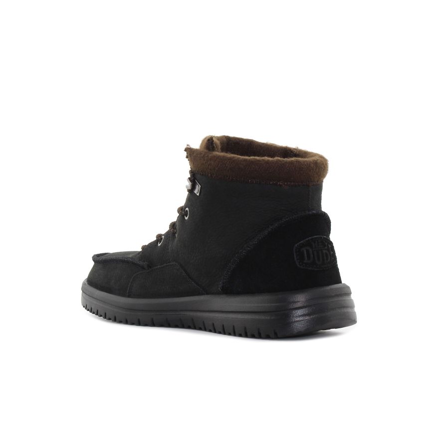 HeyDude - Bradley Boot fekete férfi bakancs