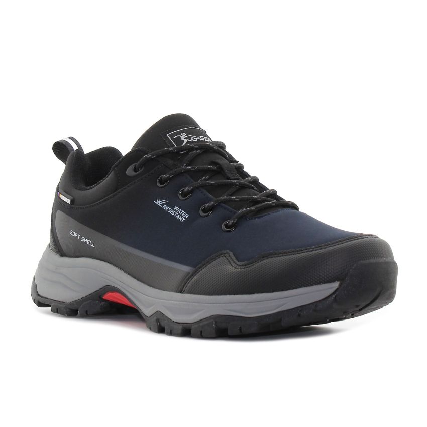 Knup - Soft Shell sötétkék férfi vízálló terepcipő -417M2