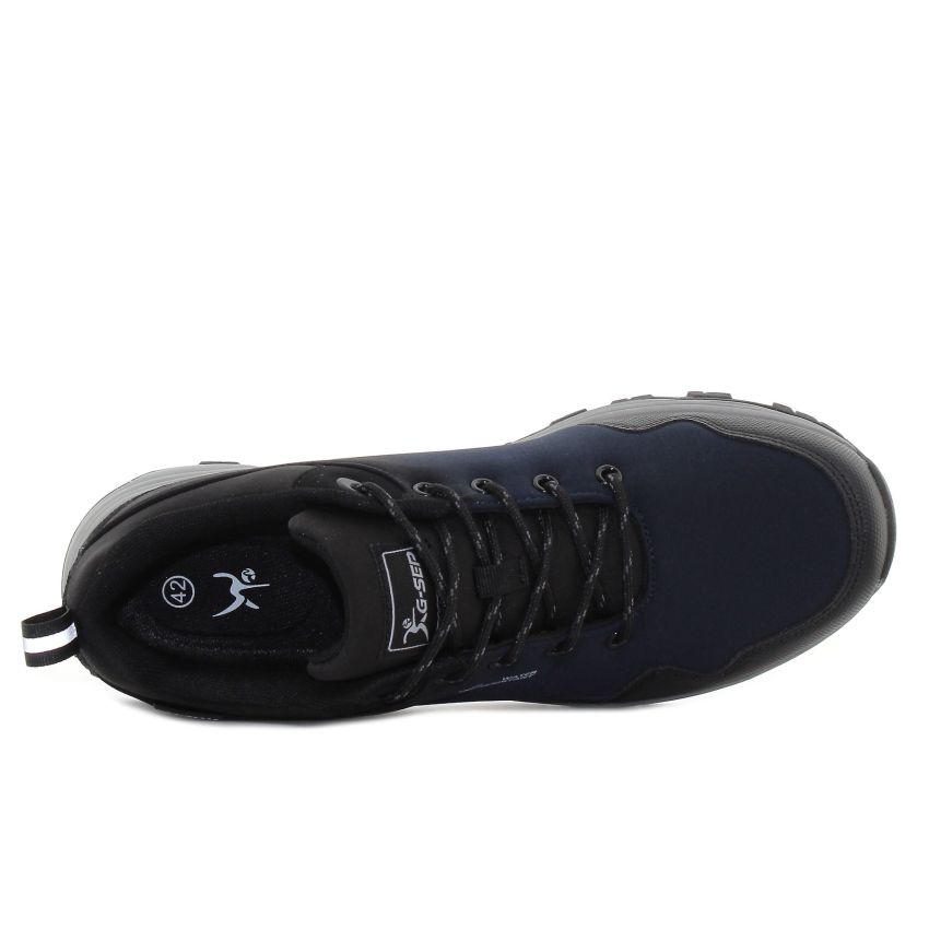 Knup - Soft Shell sötétkék férfi vízálló terepcipő -417M2