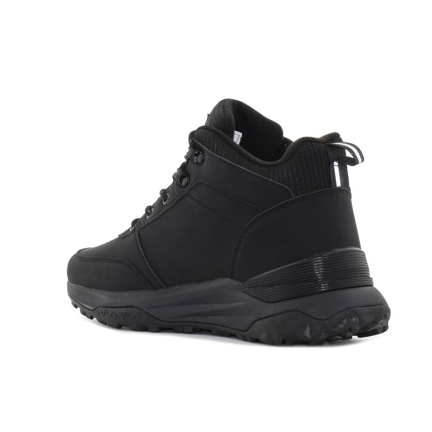 Knup - Hiking fekete férfi magasszárú utcai cipő -418M1