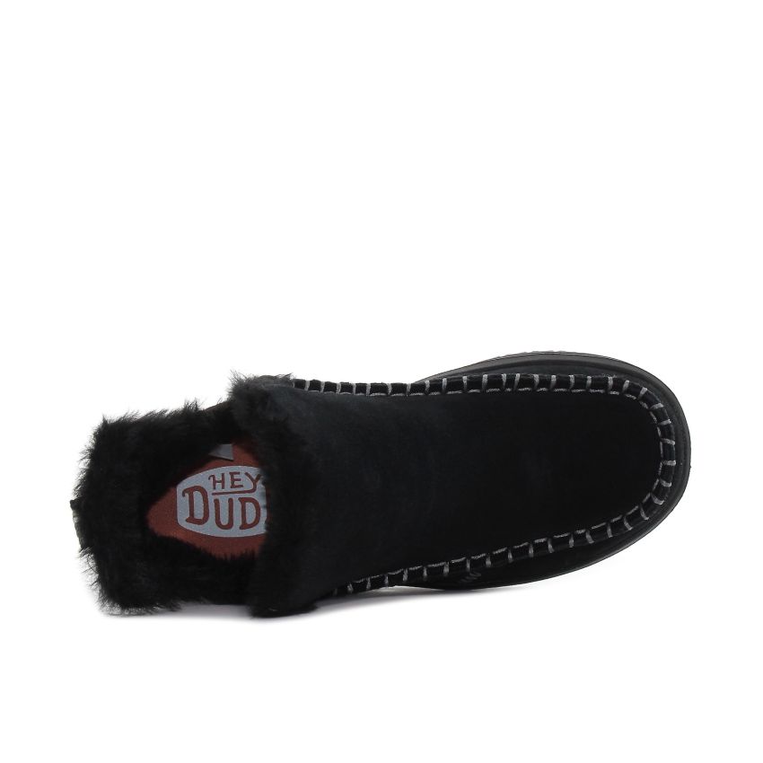 HeyDude - Camden Suede fekete női csizma