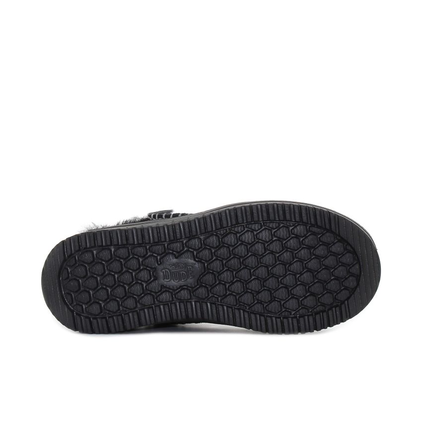 HeyDude - Camden Suede fekete női csizma