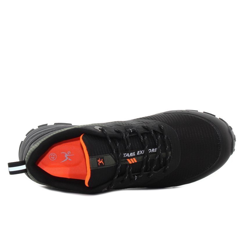 Knup - Trail Run fekete férfi sneaker