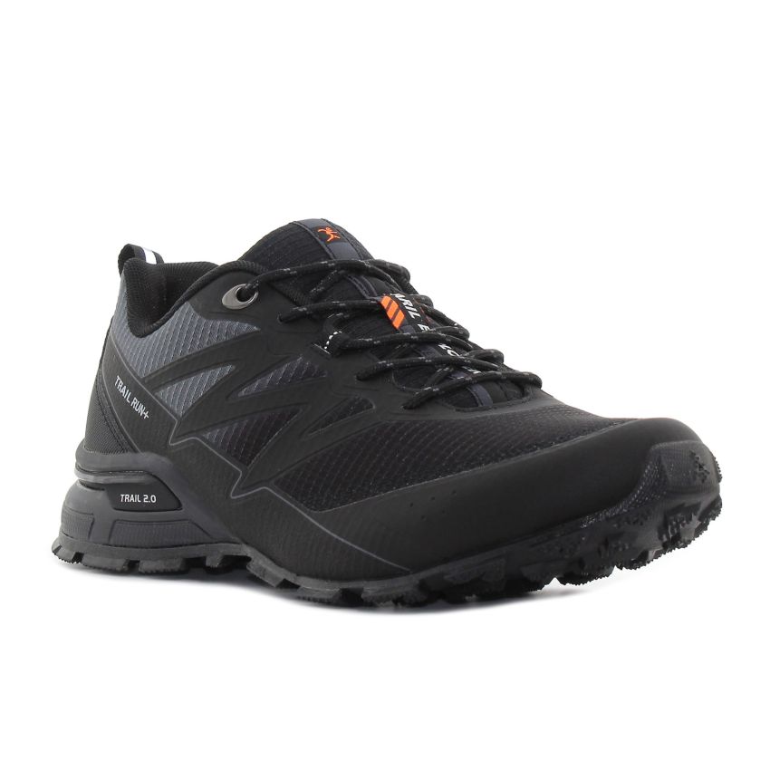 Knup - Trail Run fekete férfi sneaker