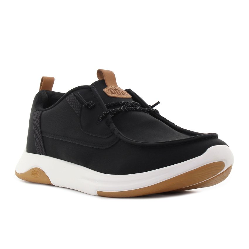 HeyDude - Classic Wally Drift fekete férfi mokaszin