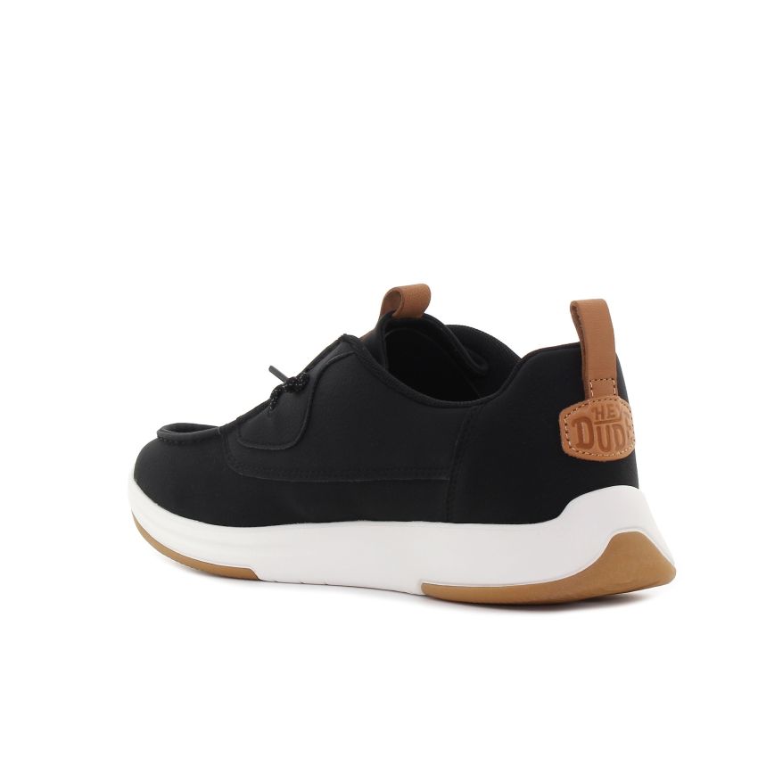 HeyDude - Classic Wally Drift fekete férfi mokaszin