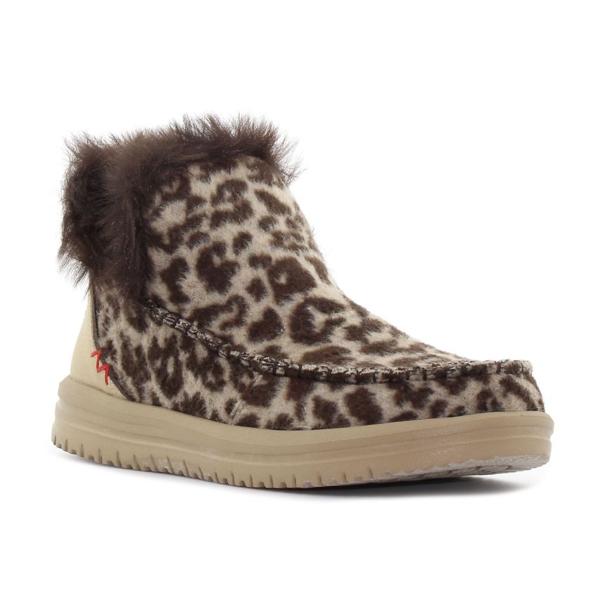 HeyDude - Camden Brushed barna női csizma