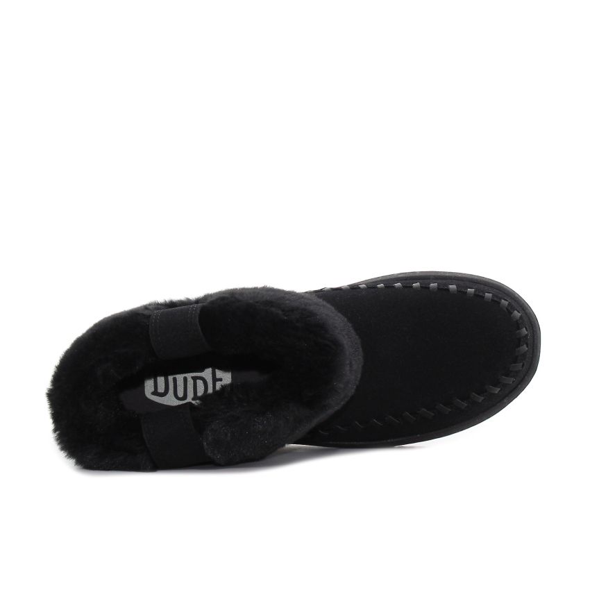 HeyDude - Classic Camden Cuff fekete női csizma