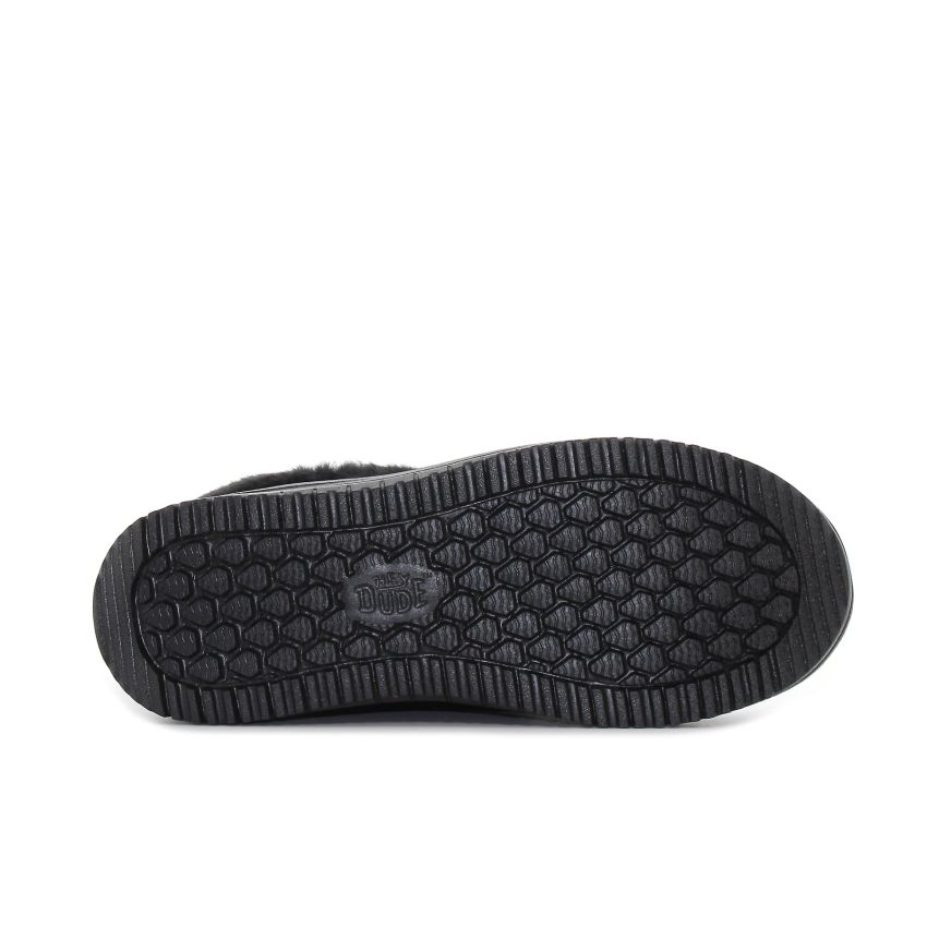 HeyDude - Classic Camden Cuff fekete női csizma