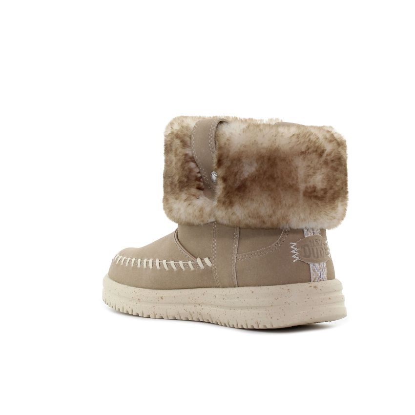 HeyDude - Classic Camden Cuff bézs női csizma