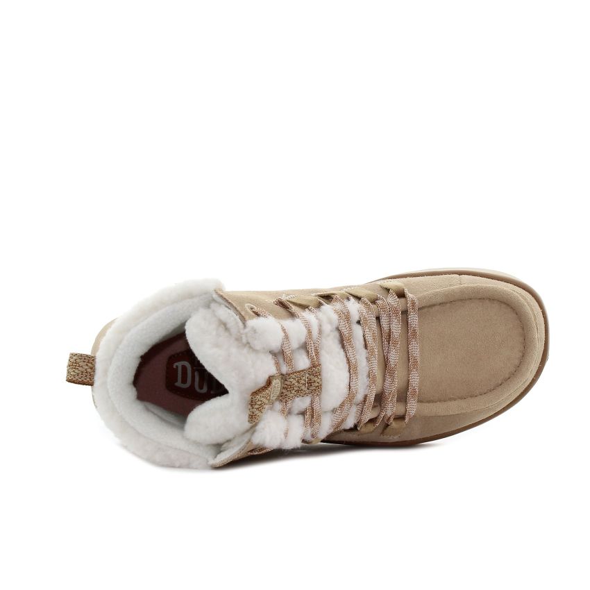 HeyDude - Wendy Peak Apres Suede bézs női csizma