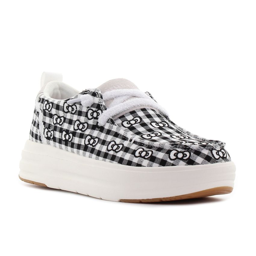 HeyDude - Wendy Nova Hello Kitty fekete női mokaszin