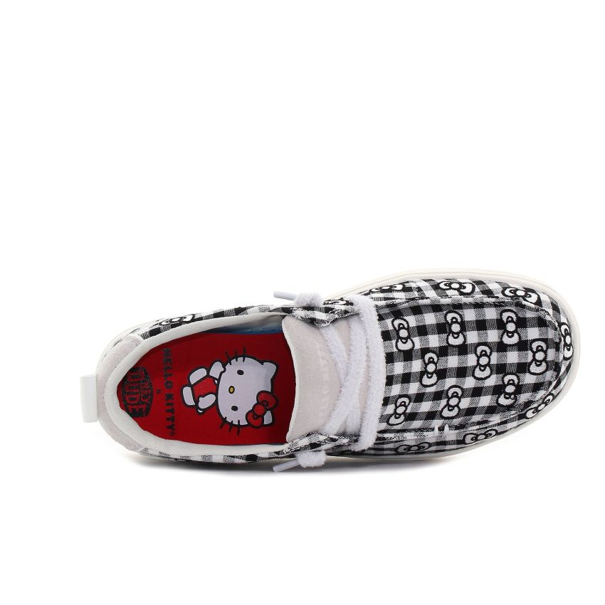 HeyDude - Wendy Nova Hello Kitty fekete női mokaszin