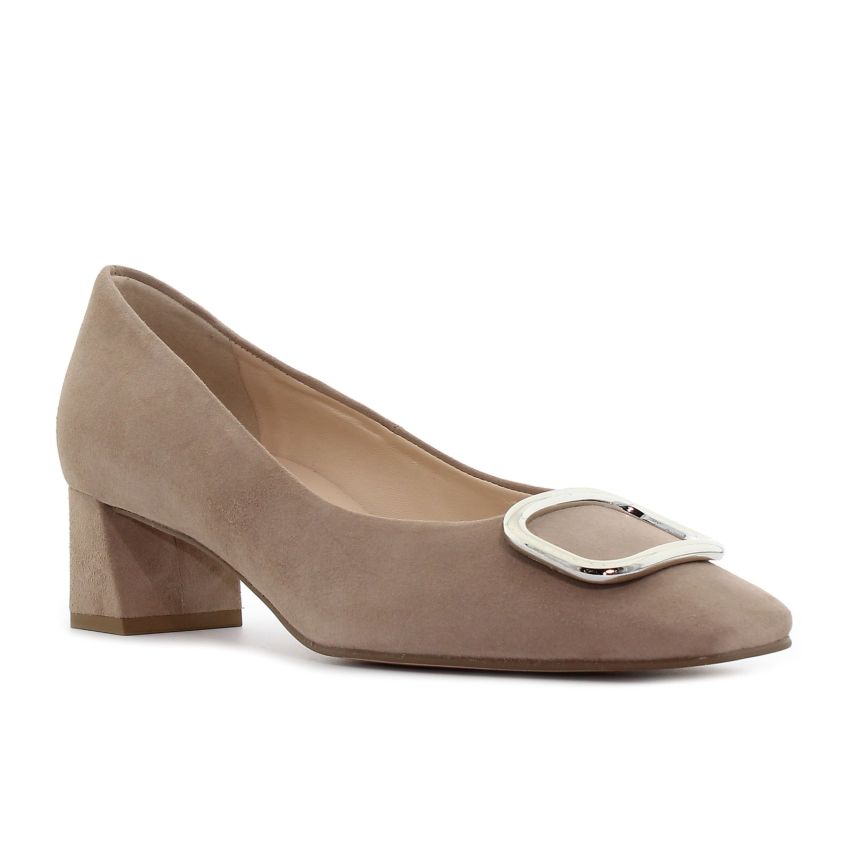 Högl Ann bézs női bőr magassarkú