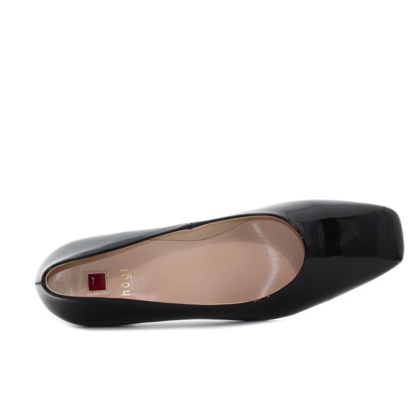 Högl Squared 50 fekete női bőr magassarkú