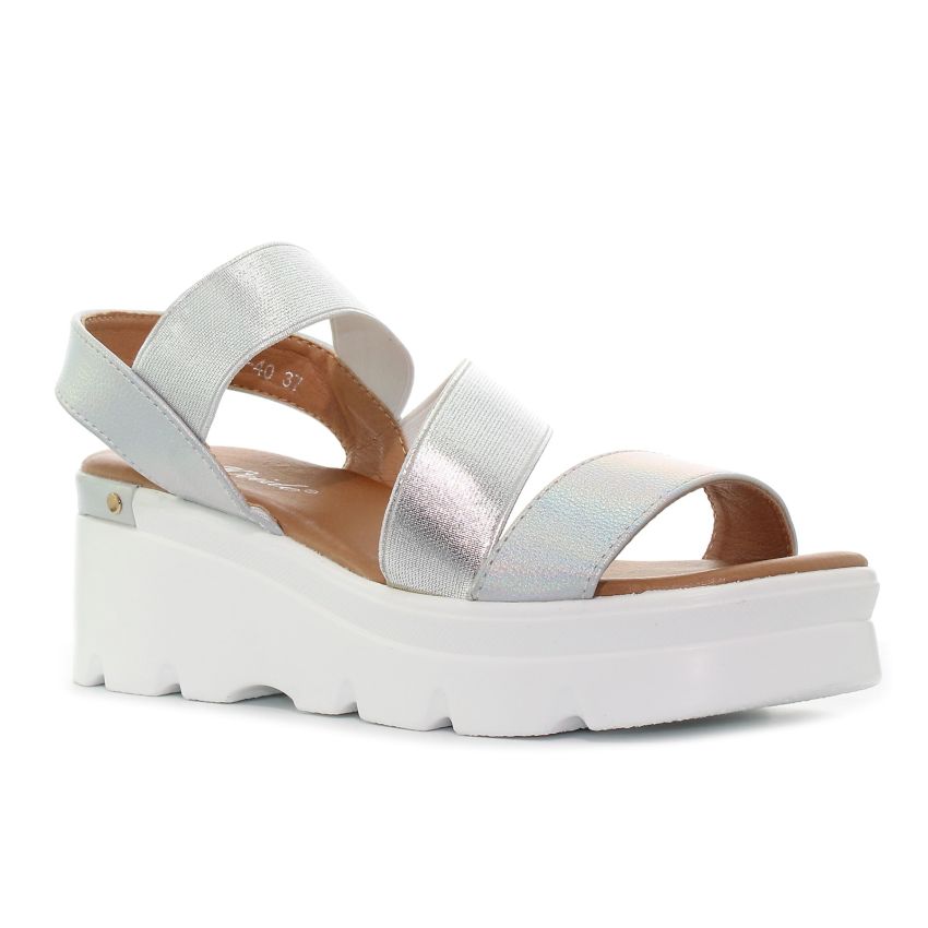 Weide Elle ezüst platformos női szandál