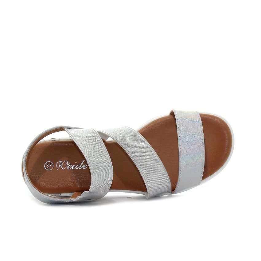 Weide Elle ezüst platformos női szandál