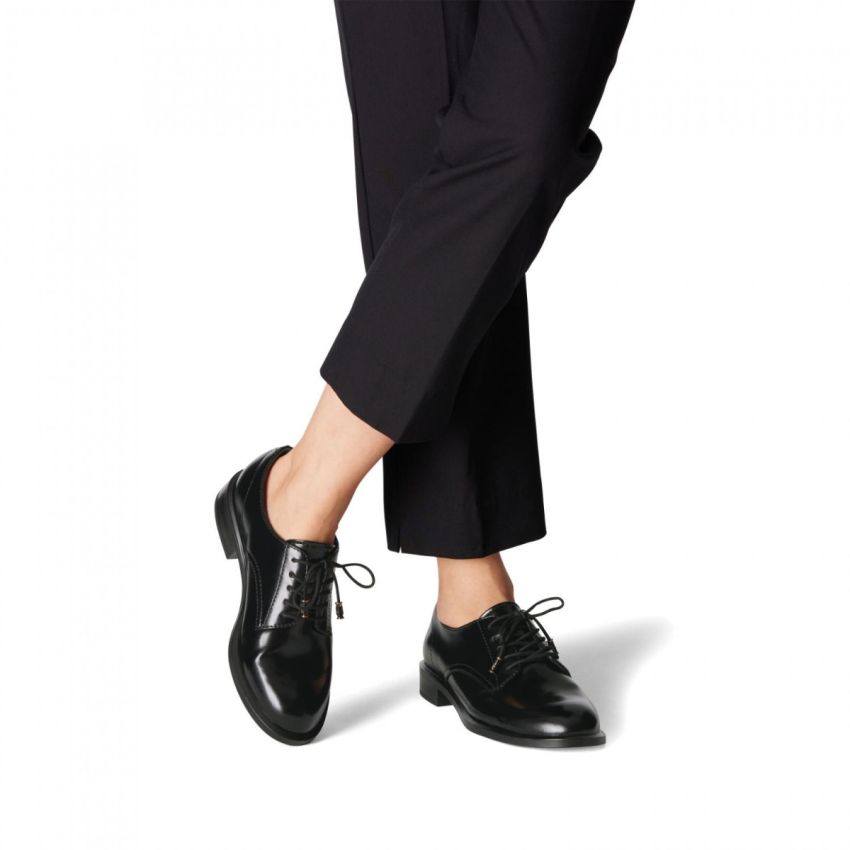 Tamaris fekete női elegáns cipő