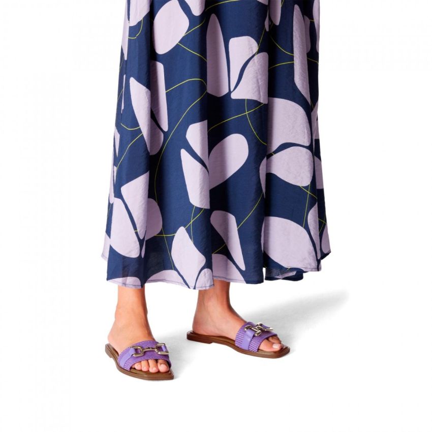 Tamaris lila női papucs