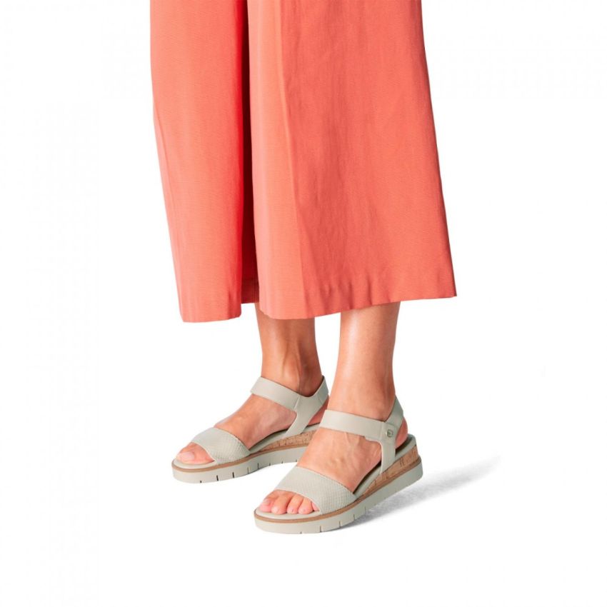 Tamaris bézs női szandál