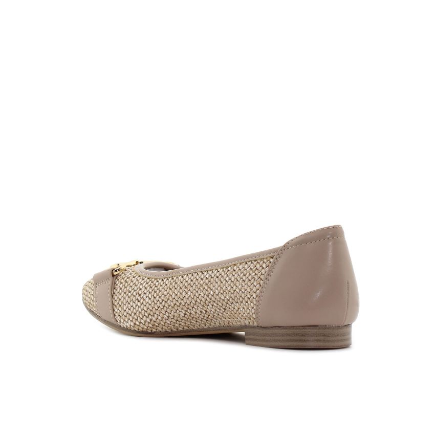 Tamaris bézs női bebújós cipő