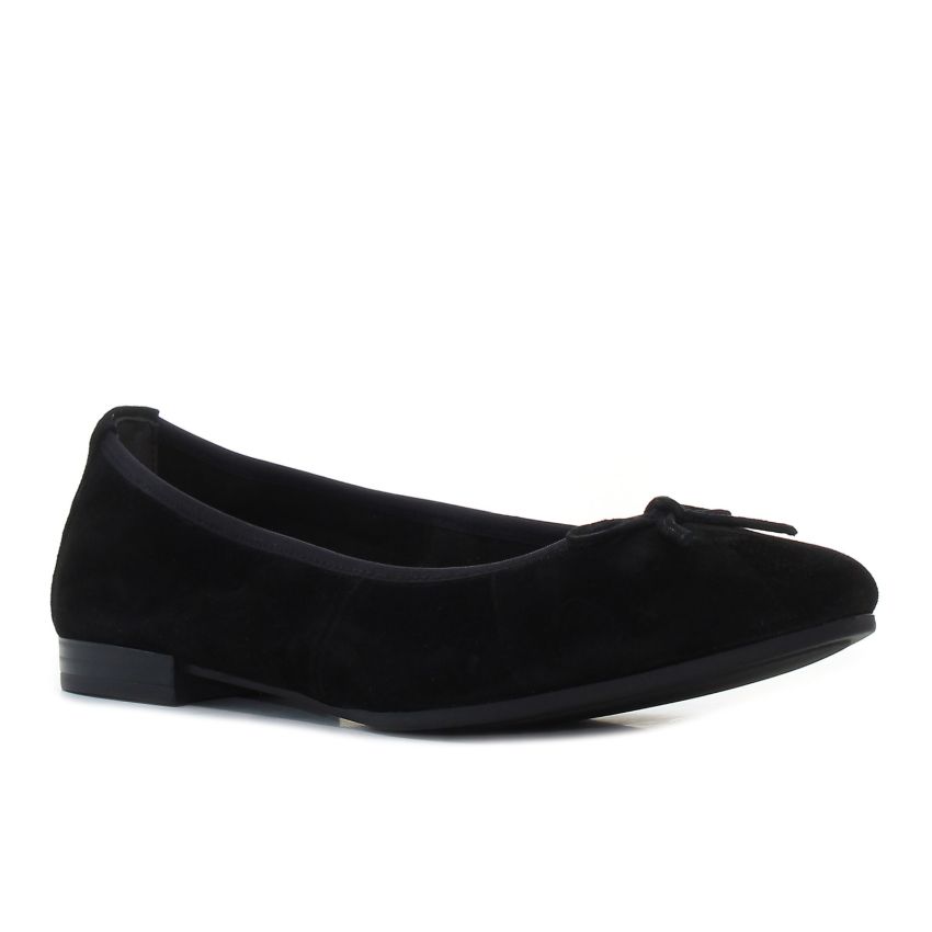 Tamaris fekete női bőrcipő