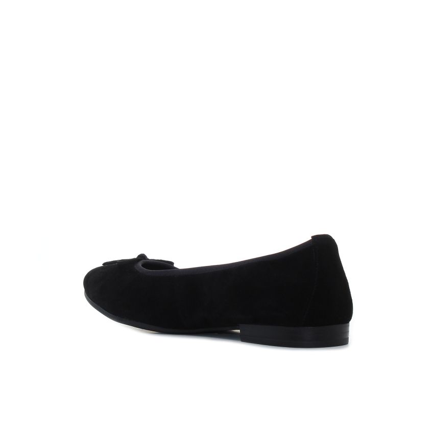 Tamaris fekete női bőrcipő