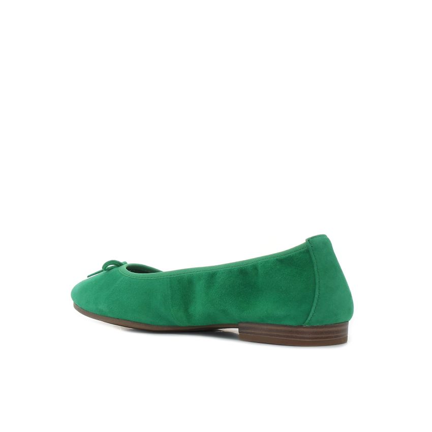 Tamaris zöld női bőrcipő