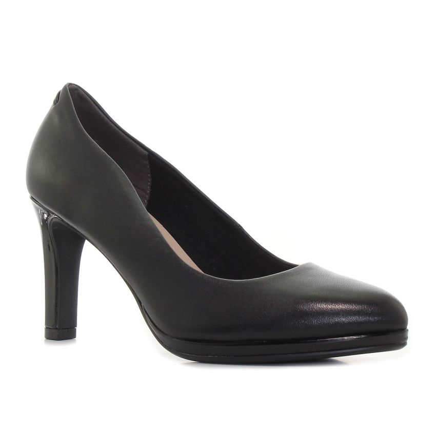 Tamaris fekete női magassarkú