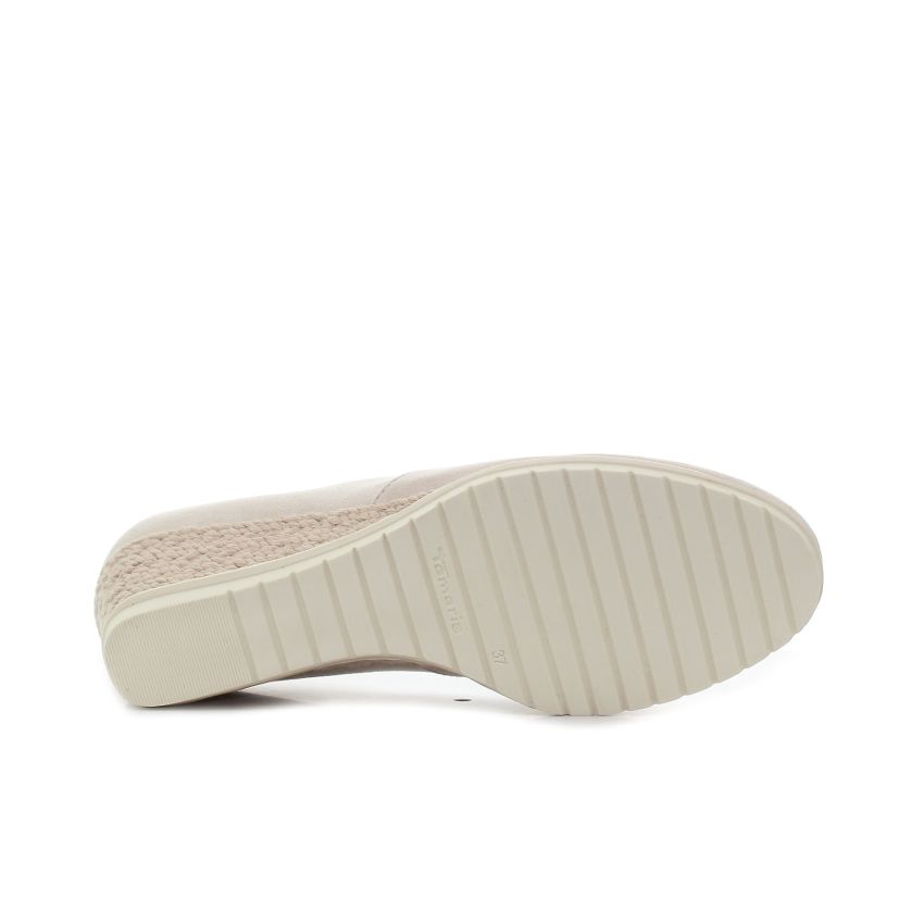 Tamaris bézs női magassarkú