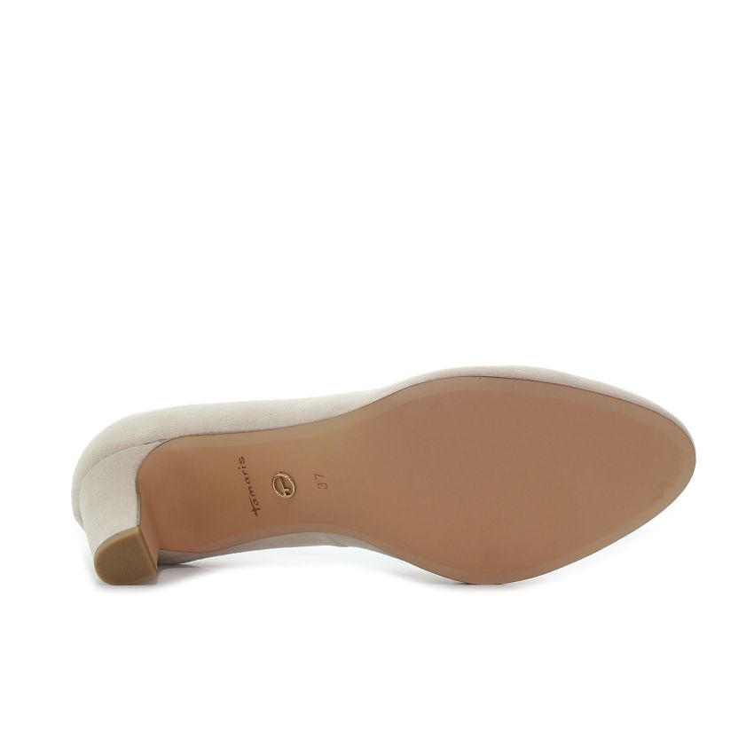 Tamaris bézs női magassarkú