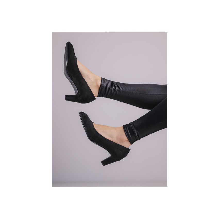 Tamaris fekete női magassarkú