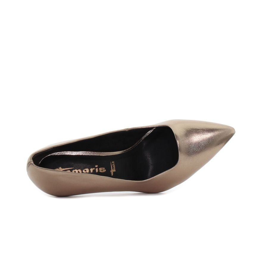 Tamaris bronz női magassarkú