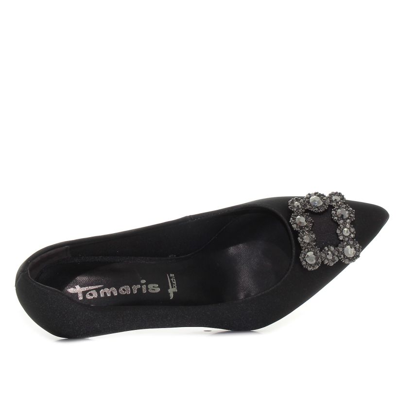 Tamaris fekete női magassarkú