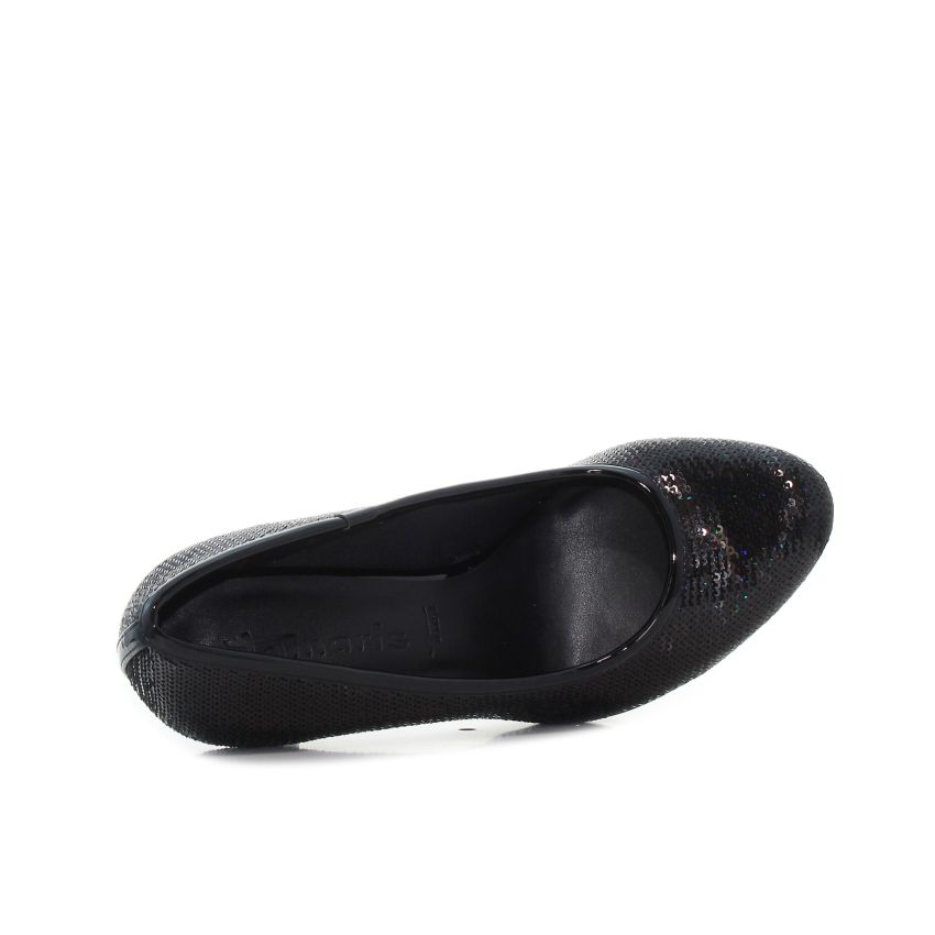 Tamaris fekete női magassarkú