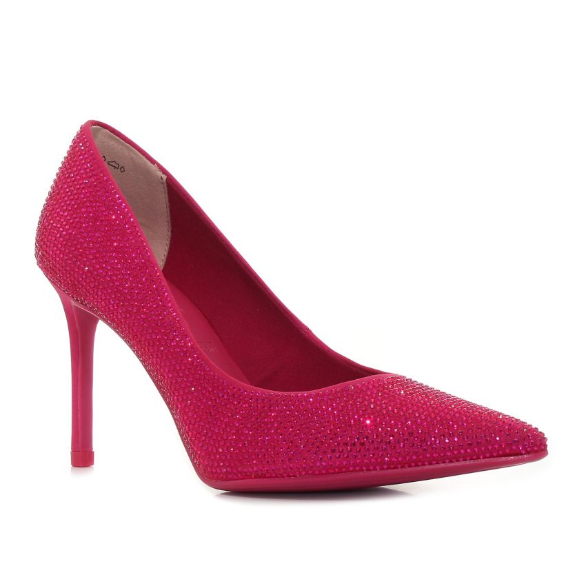 Tamaris magenta női magassarkú