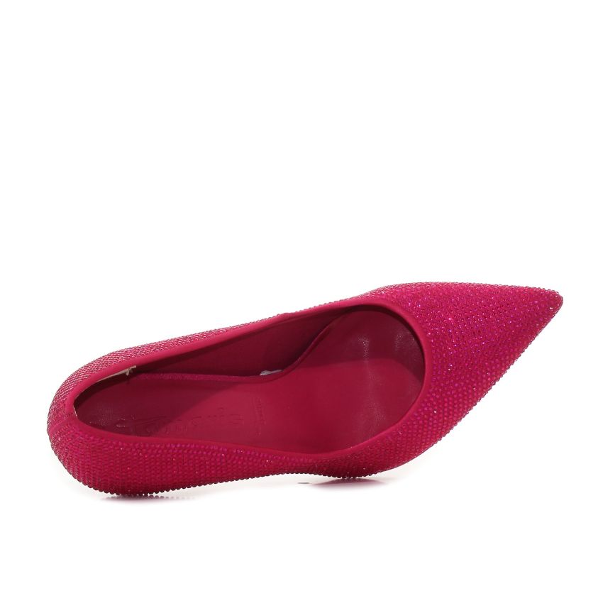 Tamaris magenta női magassarkú