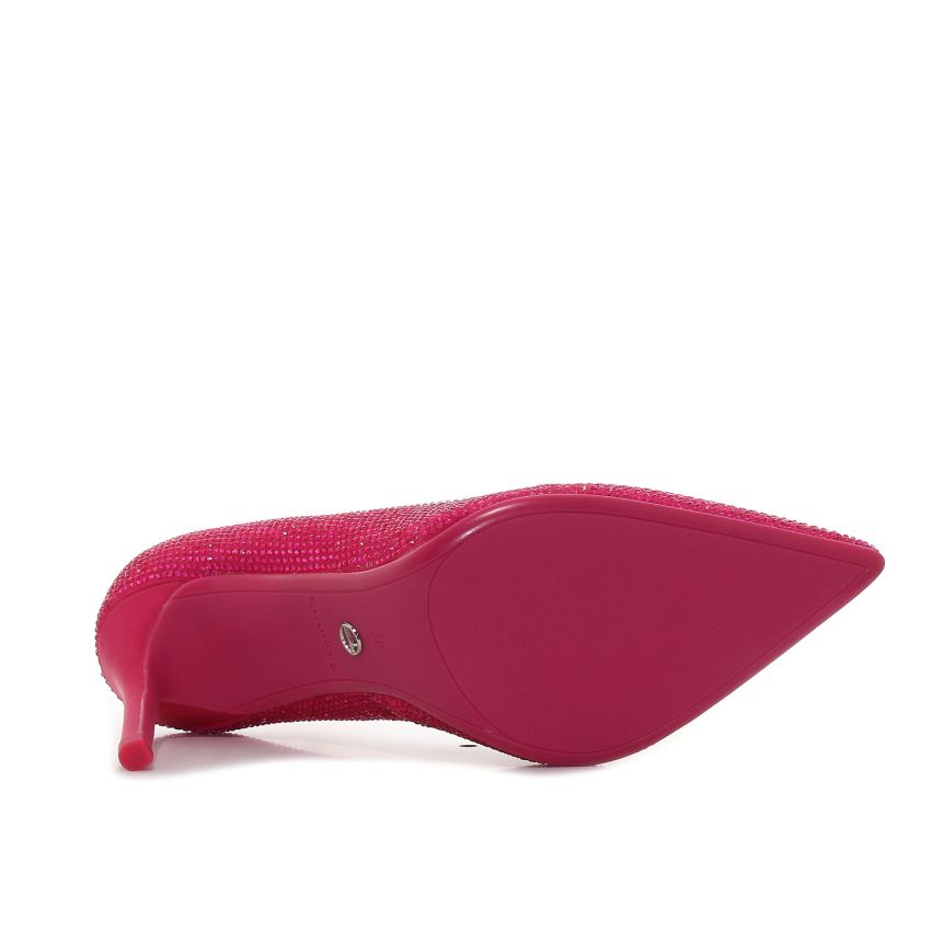 Tamaris magenta női magassarkú