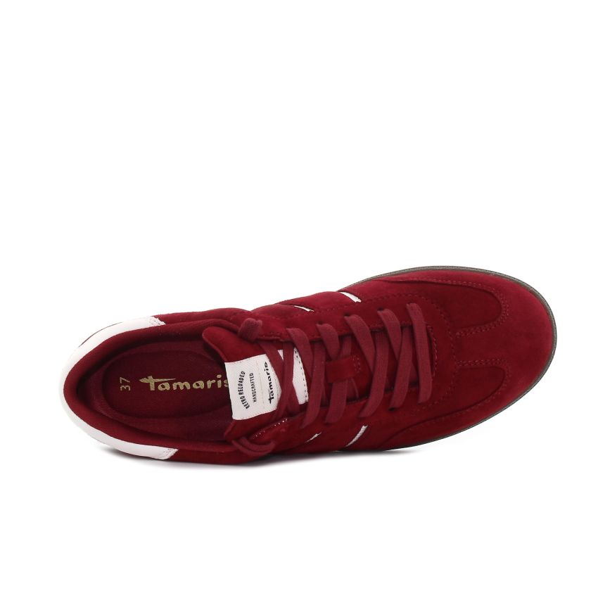 Tamaris bordó női cipő