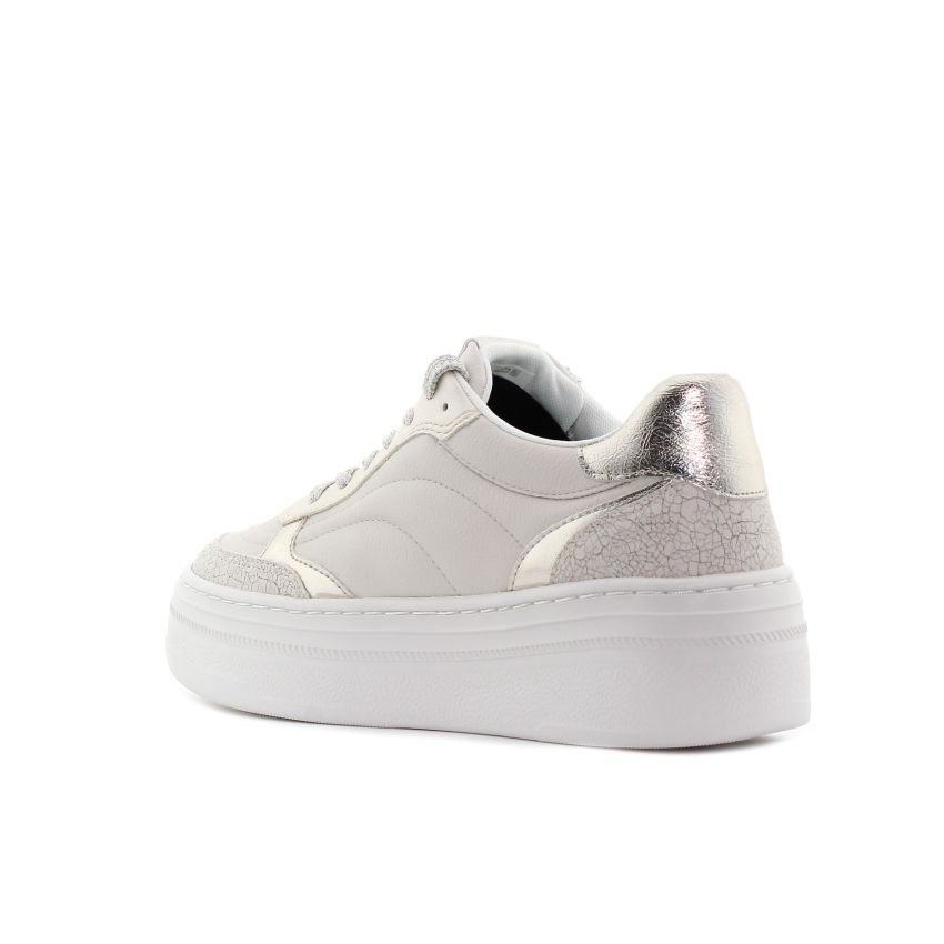 Tamaris bézs-fehér női cipő