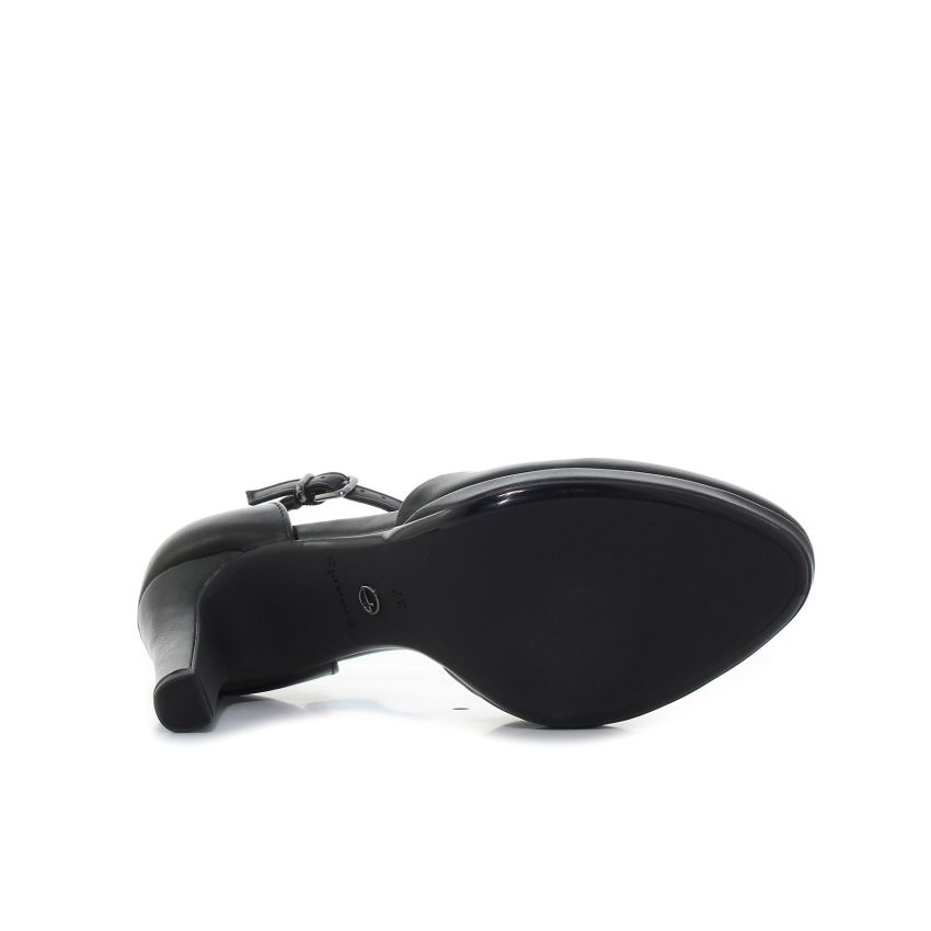 Tamaris fekete női magassarkú